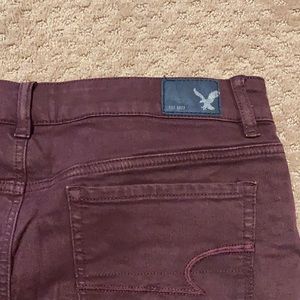 Maroon American Eagle Shorts